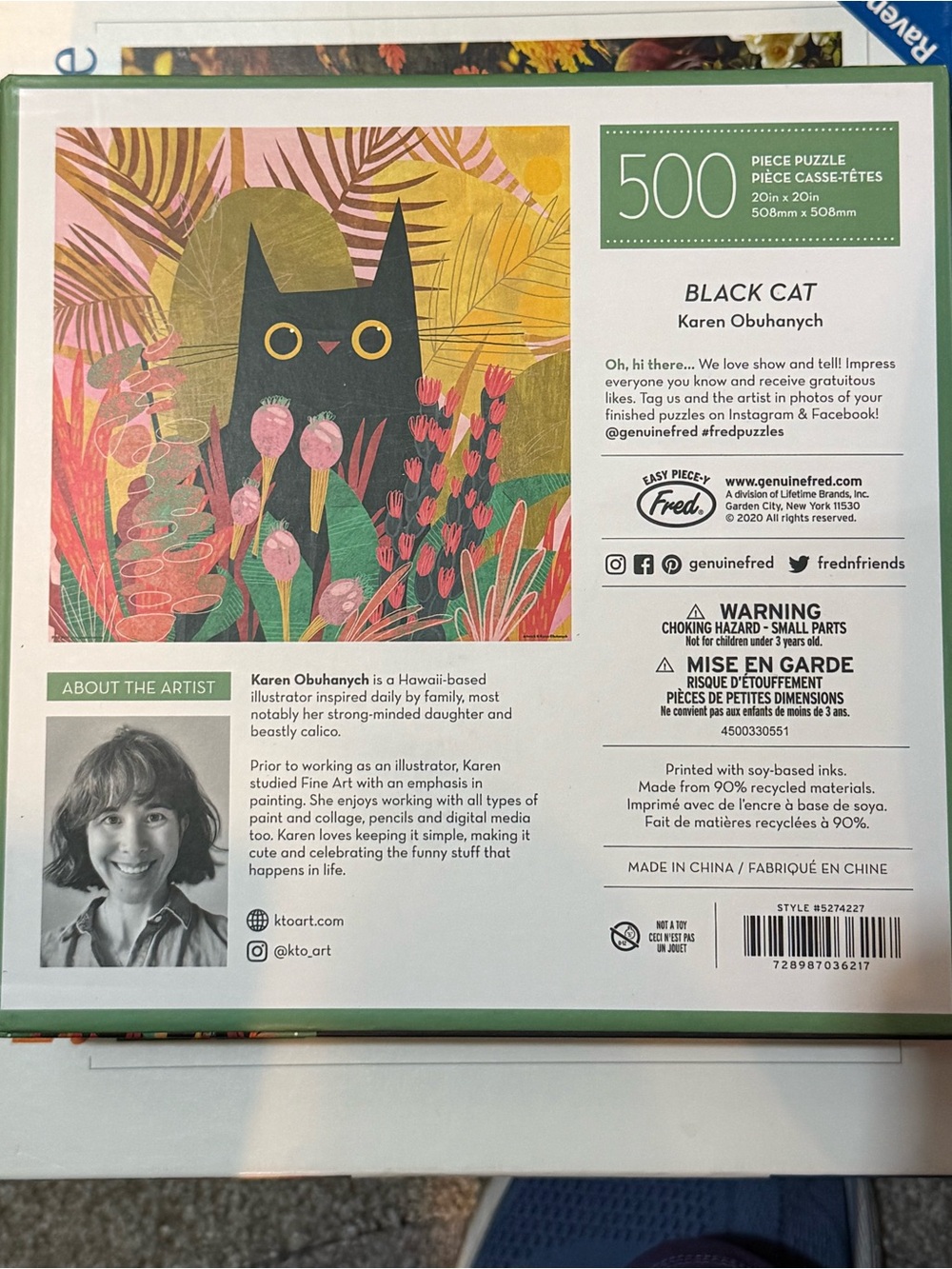 Genuine Fred “Black Cat” Puzzle 500 pieces